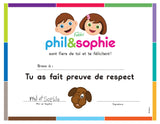 Certificats Phil & Sophie